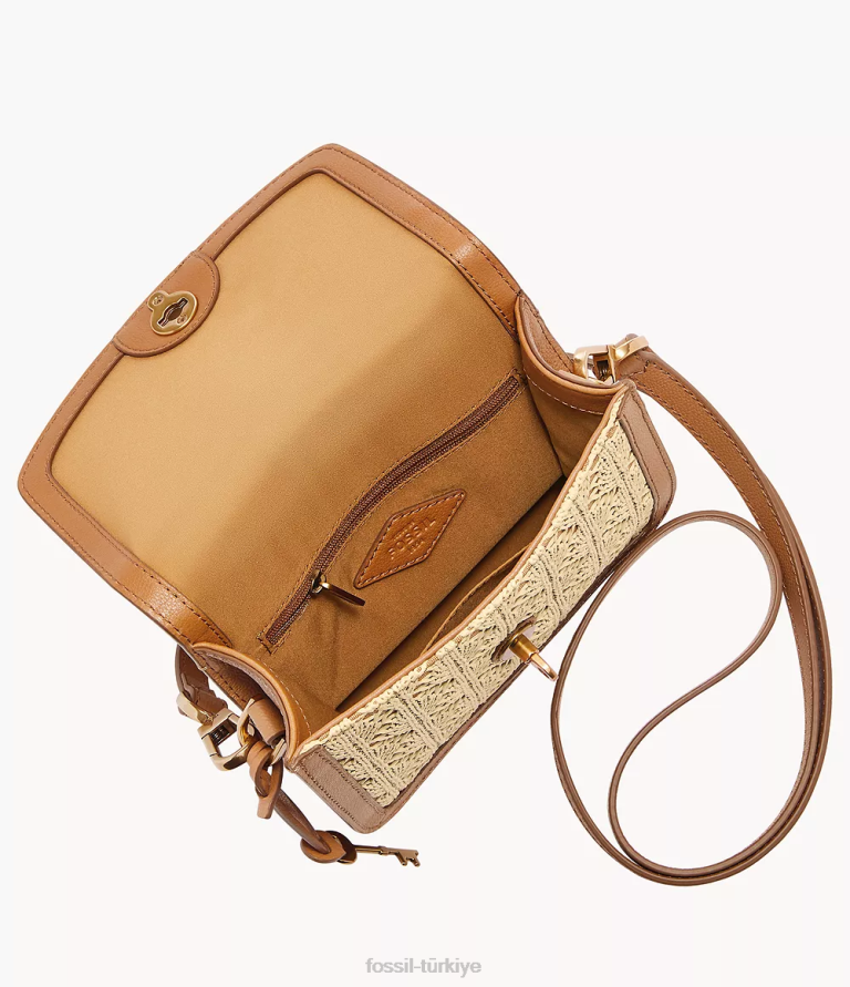 Fossil 6J04437 deve ainsley küçük çapraz vücut çanta kadınlar