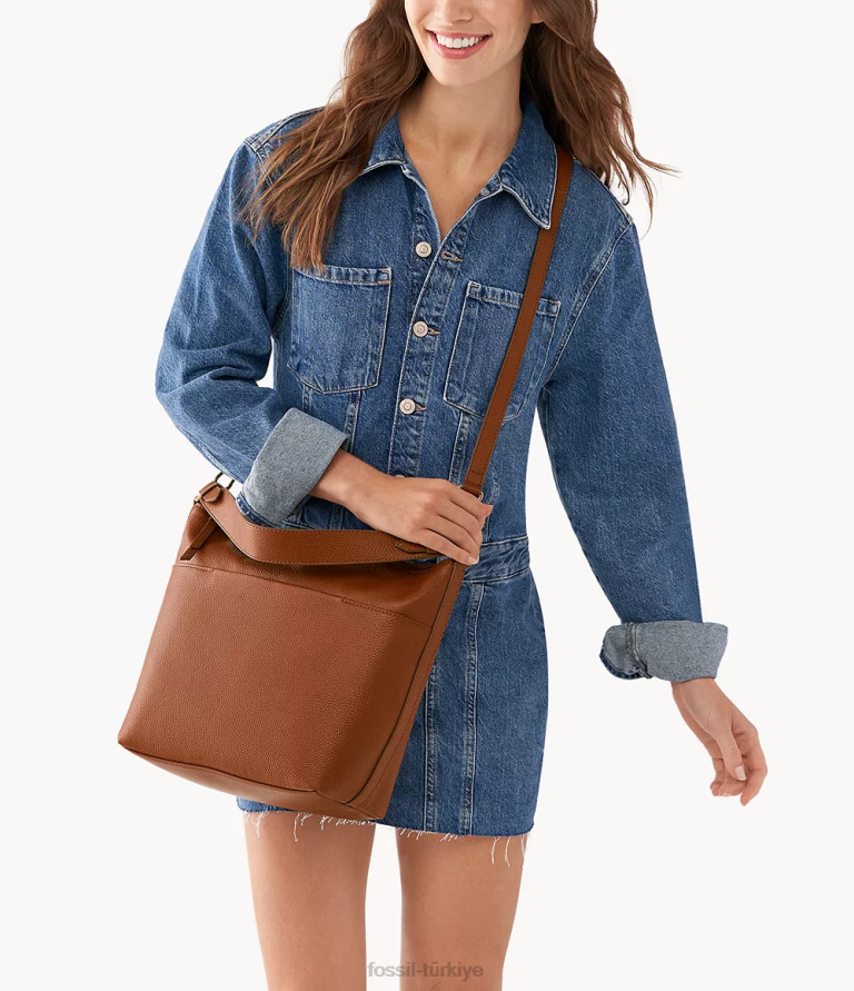 Fossil 6J04444 kahverengi julianna büyük serseri çanta kadınlar