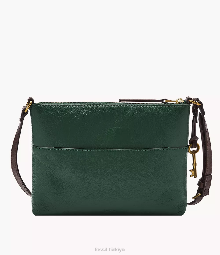 Fossil 6J04453 yeşil fiona e/w çapraz askılı çanta çanta kadınlar