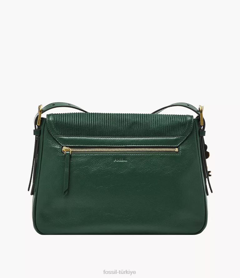 Fossil 6J04454 yeşil harper büyük kapaklı çapraz gövde çanta kadınlar
