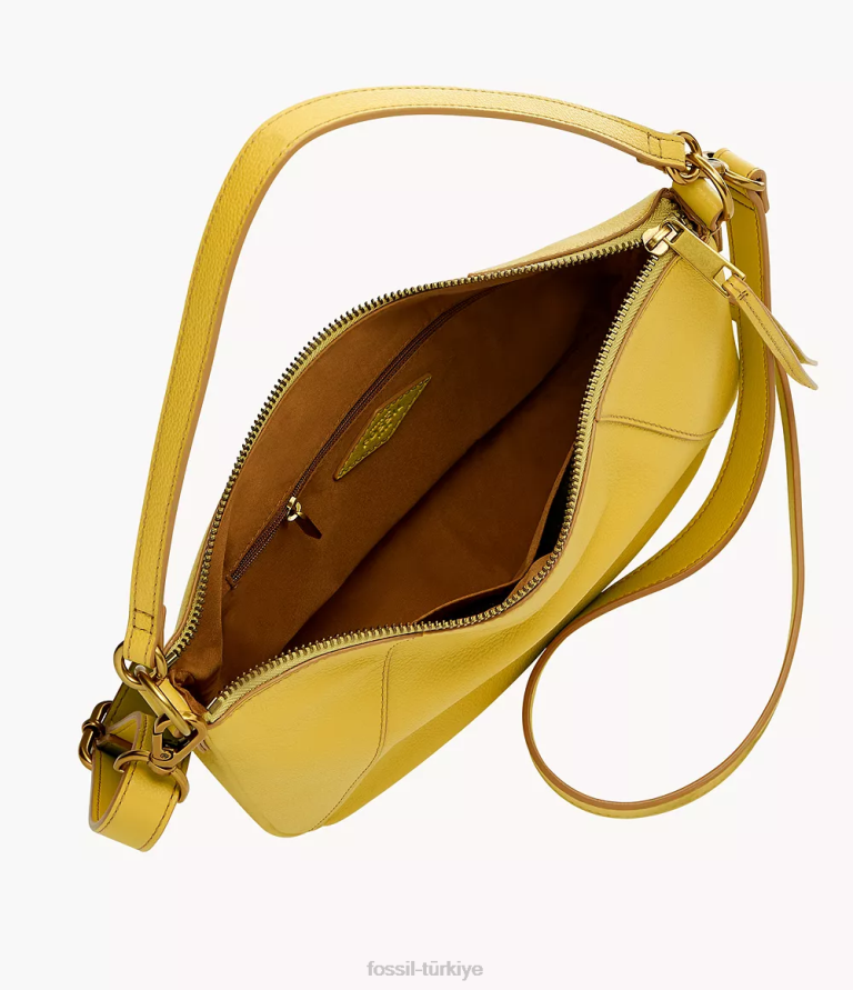 Fossil 6J04457 sarı Skylar çapraz gövdesi çanta kadınlar