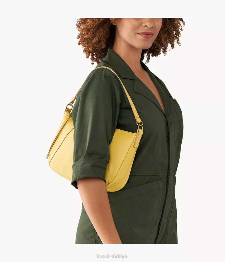 Fossil 6J04457 sarı Skylar çapraz gövdesi çanta kadınlar