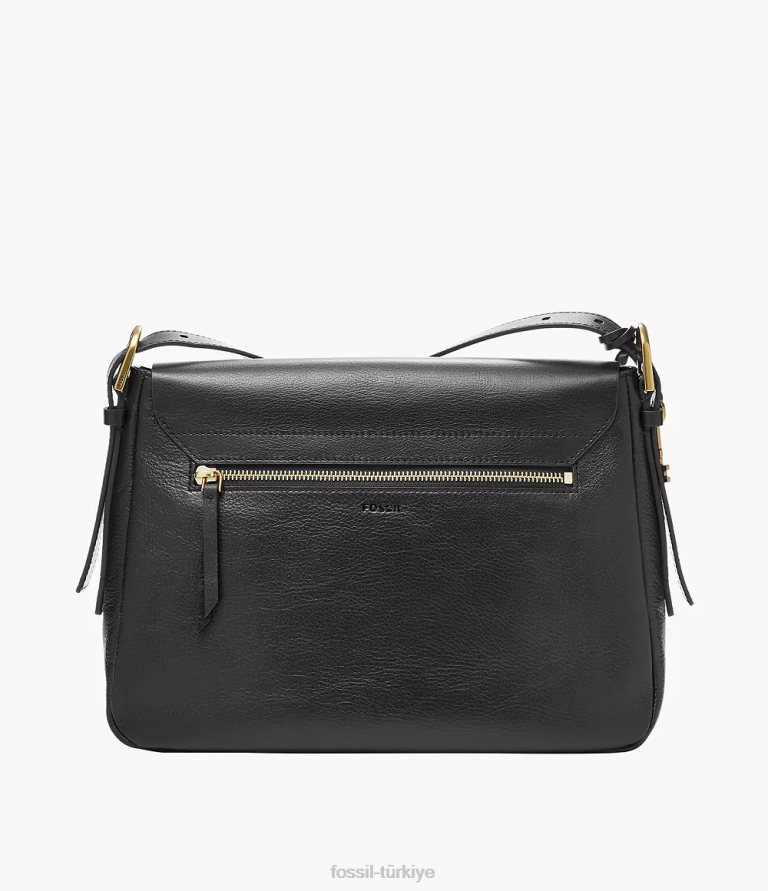 Fossil 6J04460 siyah harper büyük kapaklı çapraz gövde çanta kadınlar