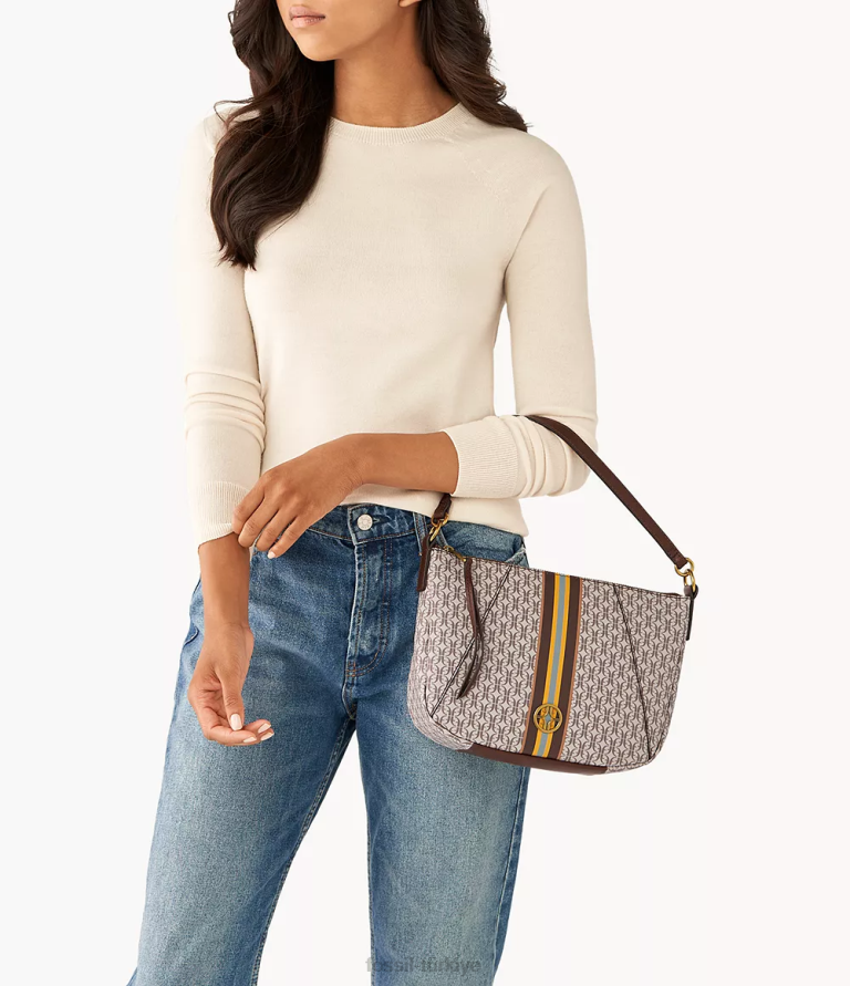 Fossil 6J04474 haki Skylar çapraz gövdesi çanta kadınlar