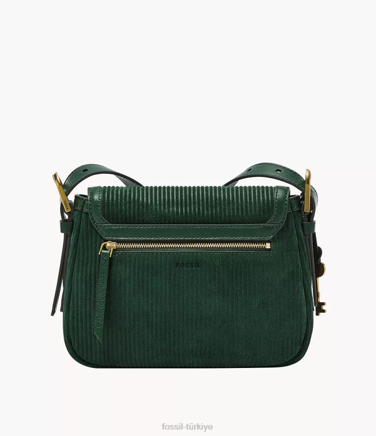 Fossil 6J04489 yeşil harper küçük kapaklı çapraz gövde çanta kadınlar
