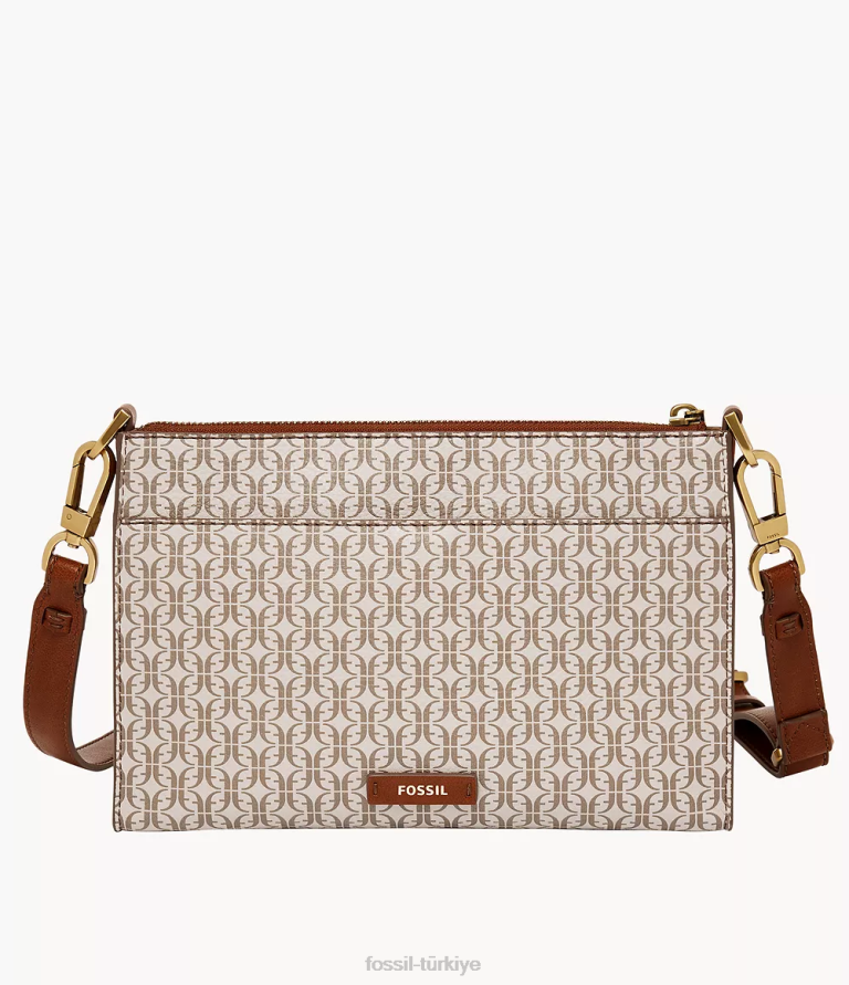 Fossil 6J04496 açık kahverengi kiera küçük çapraz vücut çanta kadınlar