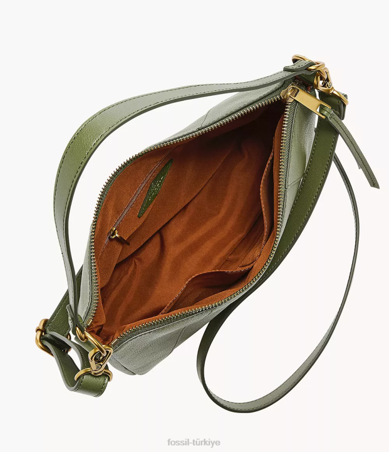 Fossil 6J04497 zeytin skylar orta boy çapraz gövde çanta kadınlar