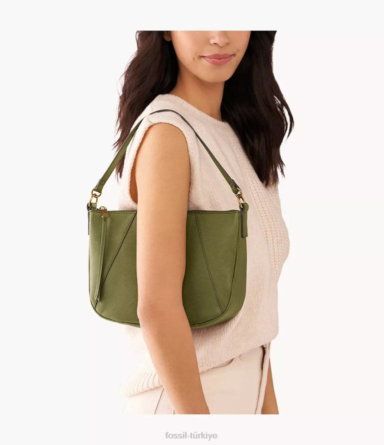 Fossil 6J04497 zeytin skylar orta boy çapraz gövde çanta kadınlar