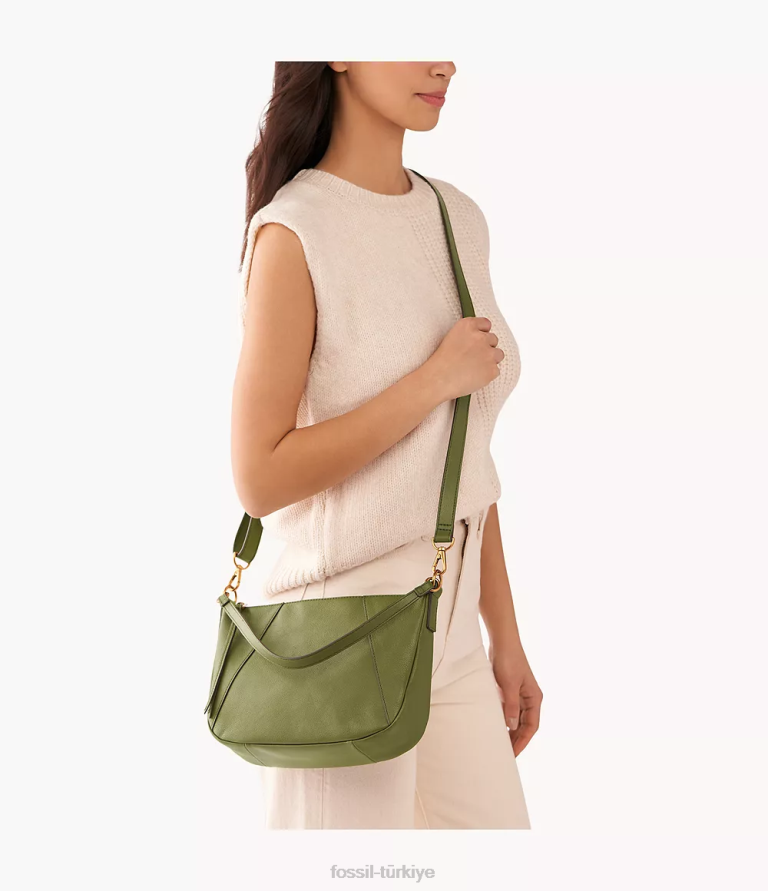 Fossil 6J04497 zeytin skylar orta boy çapraz gövde çanta kadınlar