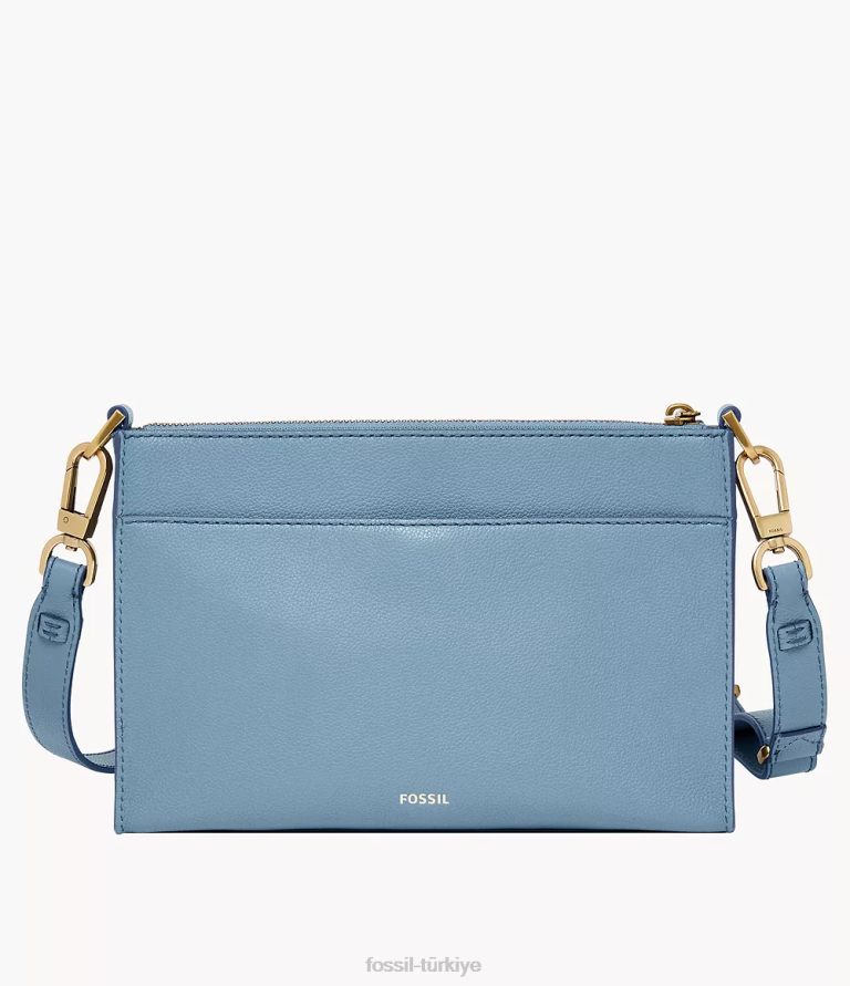 Fossil 6J04506 mavi kiera küçük çapraz vücut çanta kadınlar