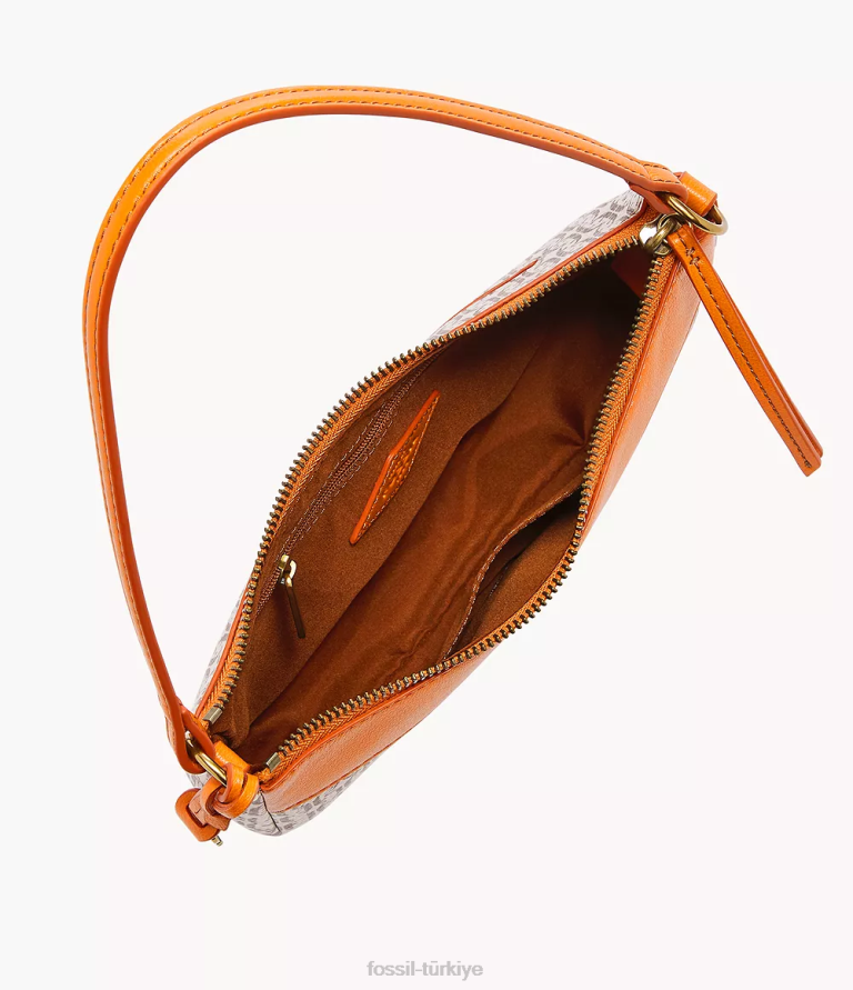 Fossil 6J04508 turuncu Skylar baget çanta kadınlar