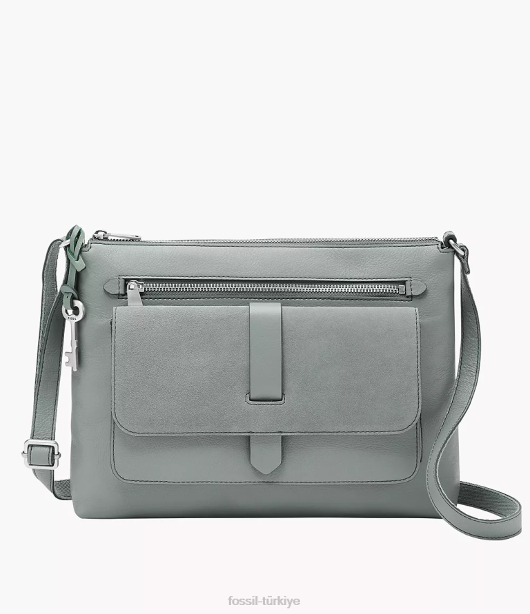 Fossil 6J04515 haki Kinley çapraz vücut çanta kadınlar