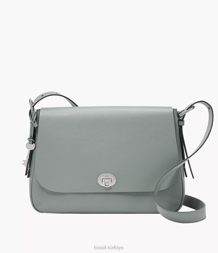 Fossil 6J04516 mavi harper büyük kapaklı çapraz gövde çanta kadınlar