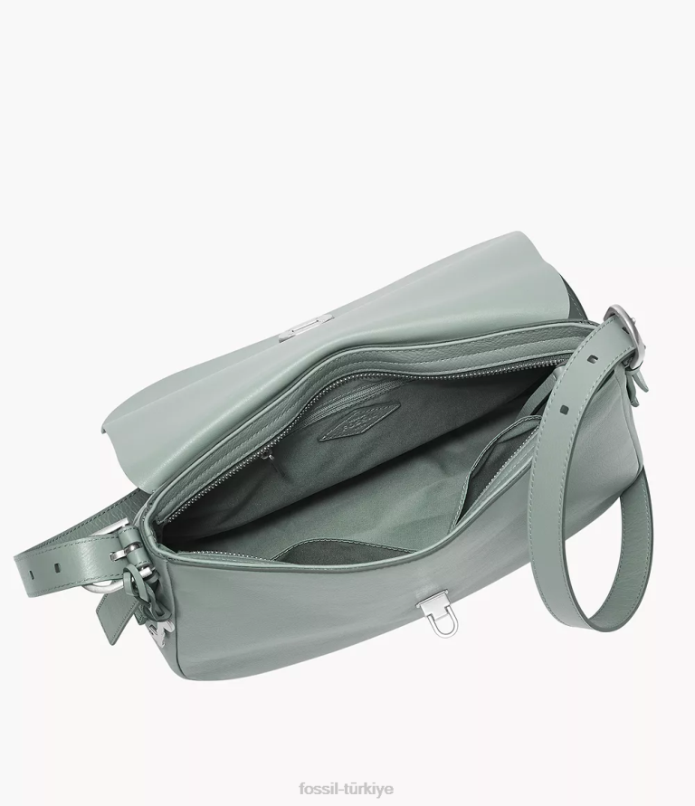 Fossil 6J04516 mavi harper büyük kapaklı çapraz gövde çanta kadınlar