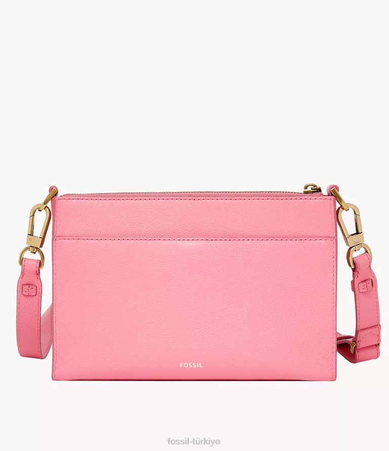 Fossil 6J04518 pembe kiera küçük çapraz vücut çanta kadınlar