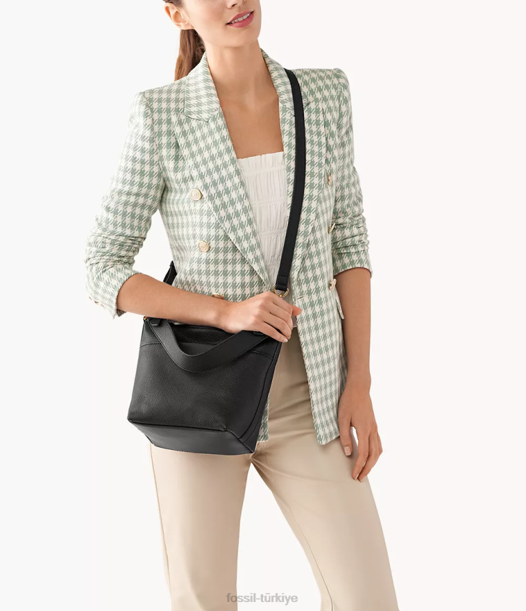 Fossil 6J04519 siyah julianna serseri çanta kadınlar