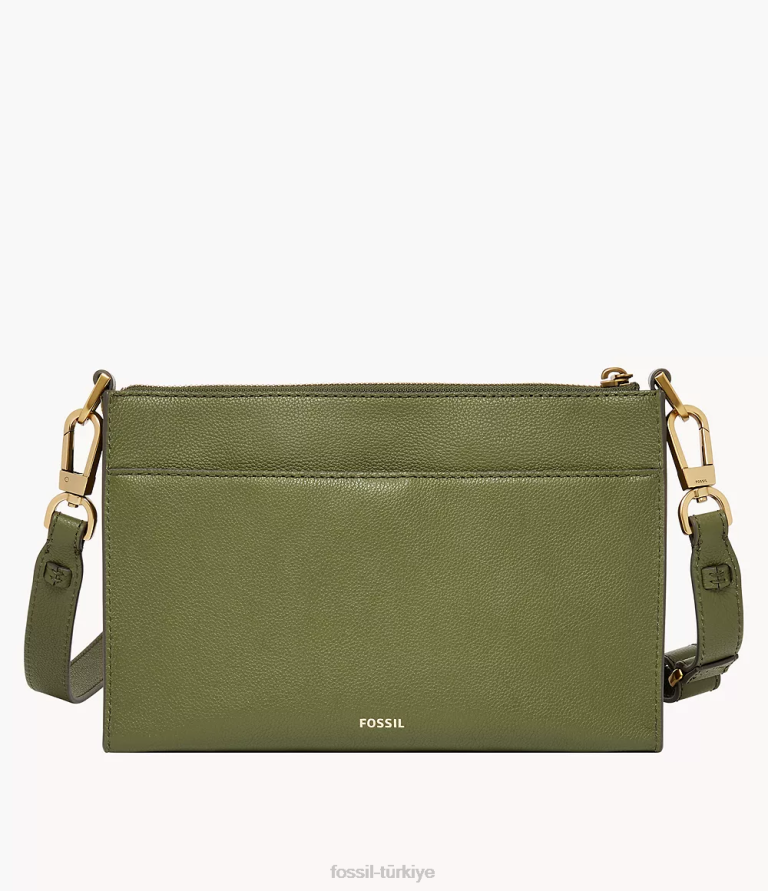 Fossil 6J04520 zeytin kiera küçük çapraz vücut çanta kadınlar