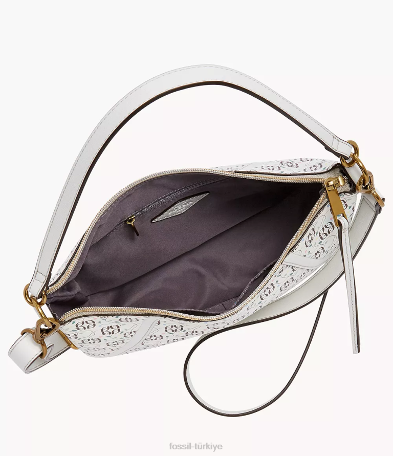 Fossil 6J04522 beyaz Skylar çapraz gövdesi çanta kadınlar