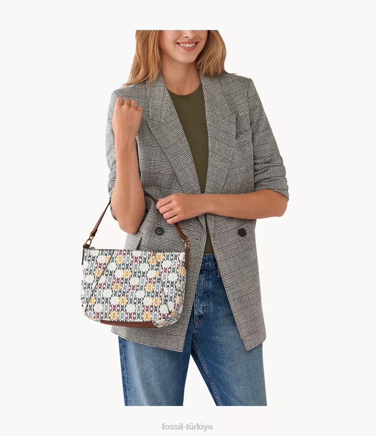 Fossil 6J04525 beyaz Skylar çapraz gövdesi çanta kadınlar