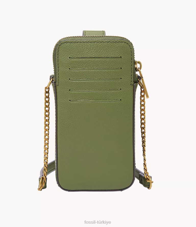 Fossil 6J04528 zeytin lainie telefon kılıfı çapraz askılı çanta kadınlar