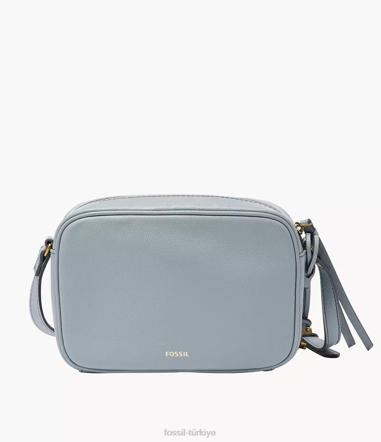 Fossil 6J04540 mavi Brennon kamera çantası çanta kadınlar