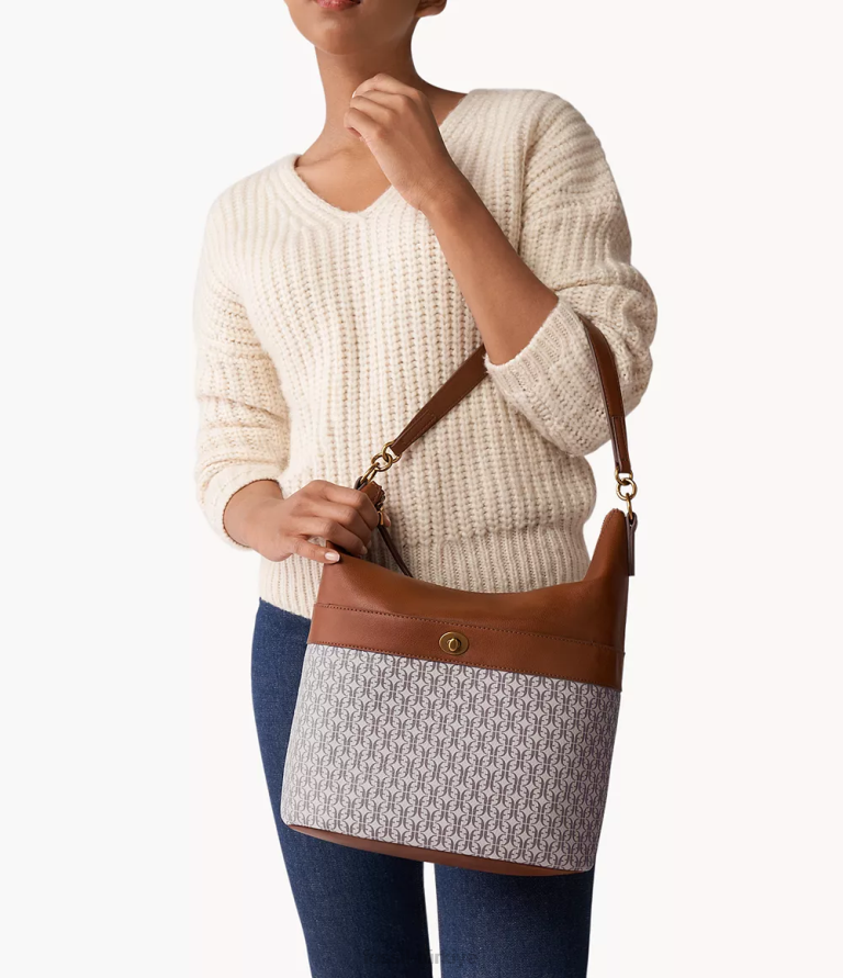 Fossil 6J04546 kahverengi Talulla serseri çanta kadınlar