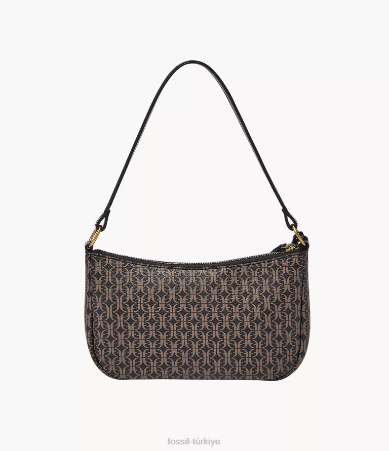 Fossil 6J04555 siyah skylar mini baget çanta kadınlar