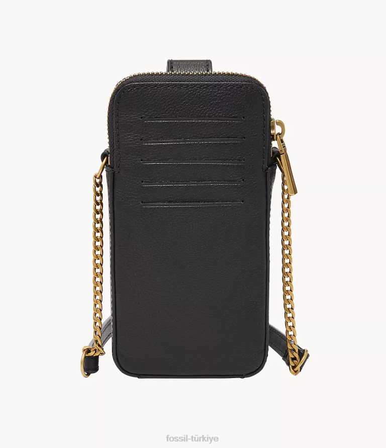 Fossil 6J04564 siyah lainie telefon kılıfı çapraz askılı çanta kadınlar