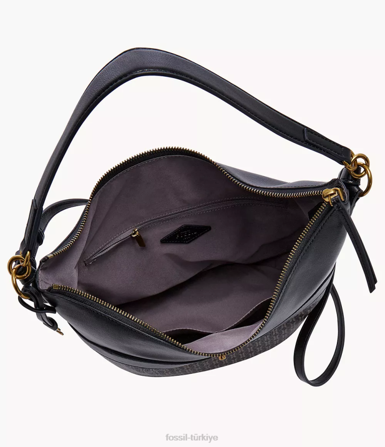 Fossil 6J04577 siyah Talulla serseri çanta kadınlar