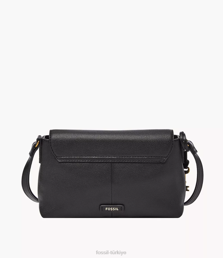 Fossil 6J04582 siyah gabriella küçük kapaklı çapraz gövde çanta kadınlar