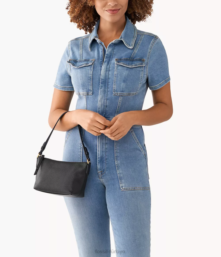 Fossil 6J04584 siyah julianna mini serseri çanta kadınlar