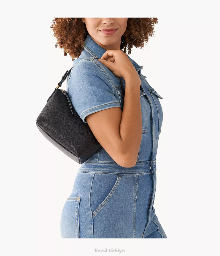 Fossil 6J04584 siyah julianna mini serseri çanta kadınlar