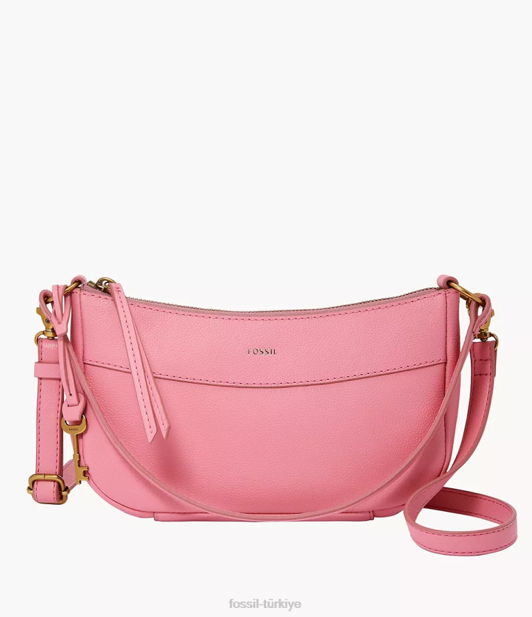 Fossil 6J04598 pembe Skylar baget çanta kadınlar