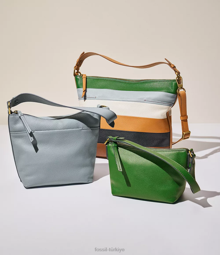 Fossil 6J04603 yeşil julianna mini serseri çanta kadınlar