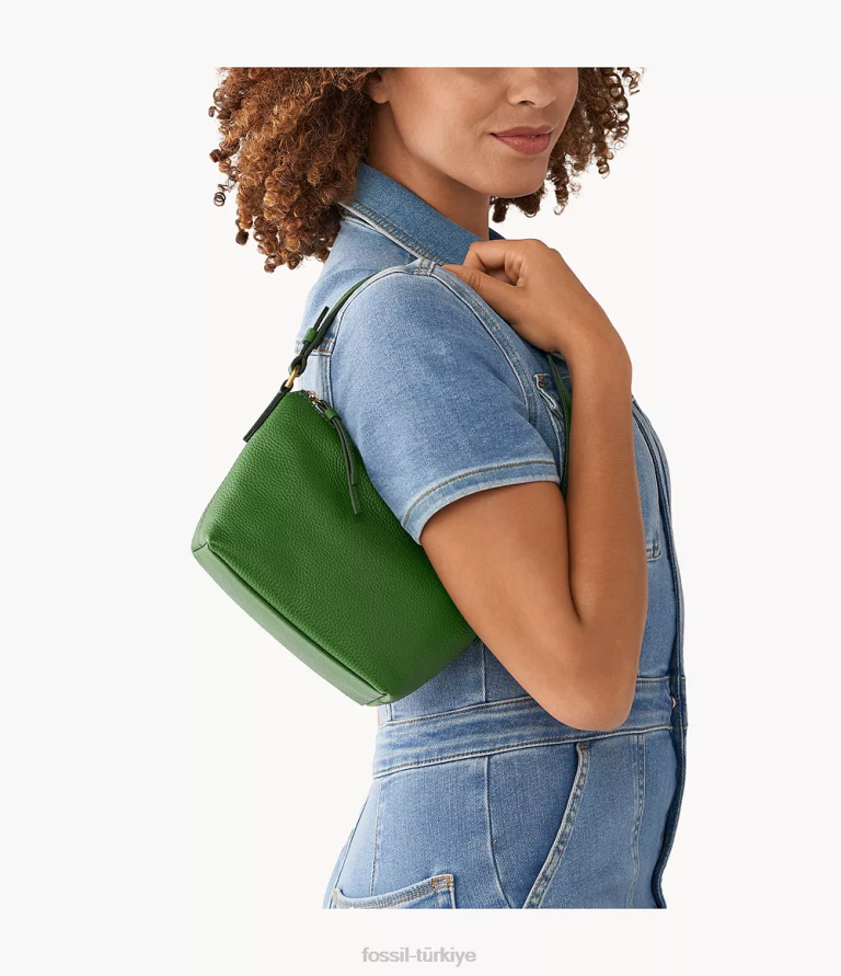 Fossil 6J04603 yeşil julianna mini serseri çanta kadınlar