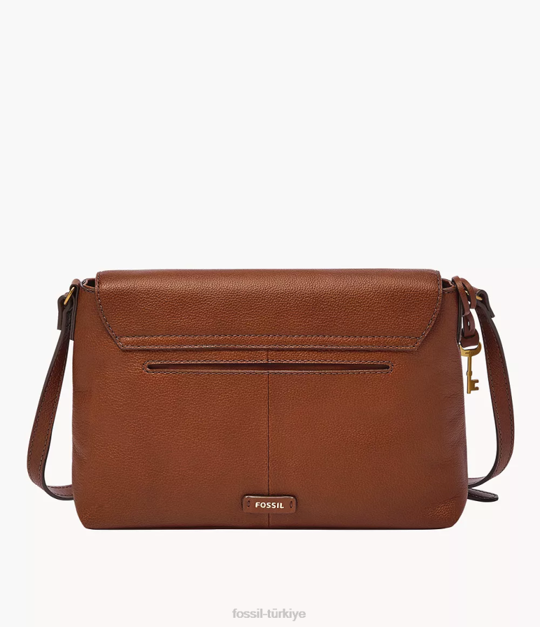 Fossil 6J04621 kahverengi gabriella orta kapaklı çapraz gövde çanta kadınlar