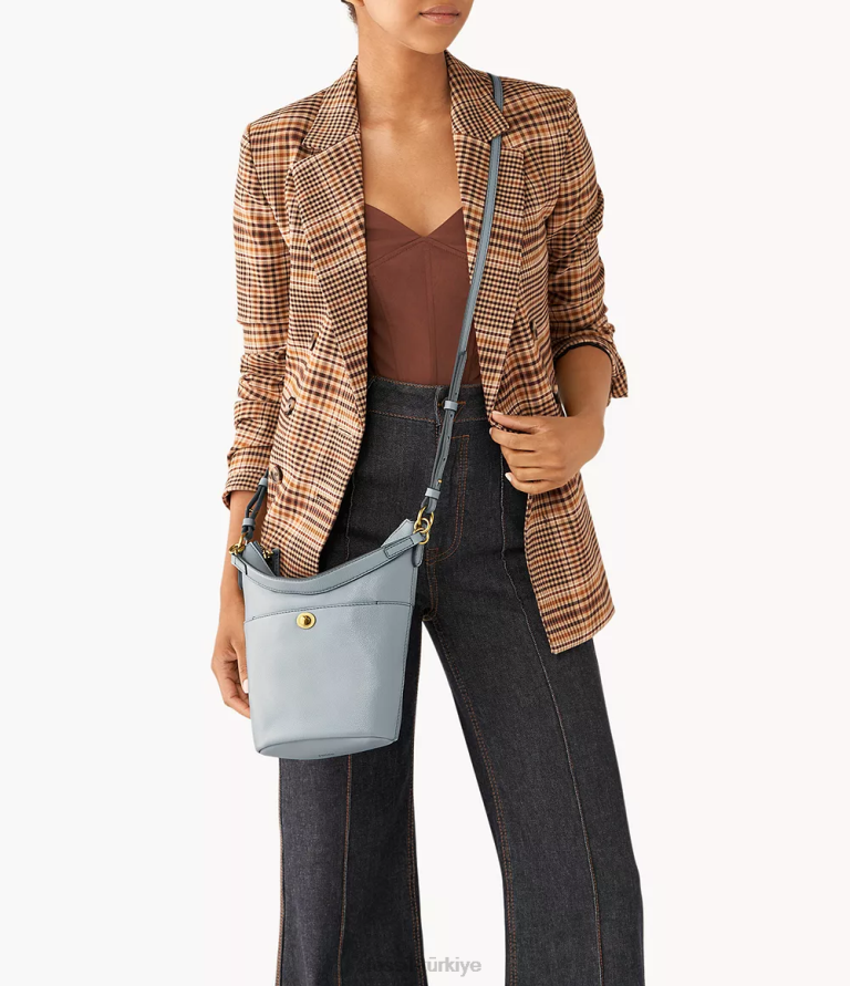 Fossil 6J04635 mavi Talulla küçük serseri çanta kadınlar