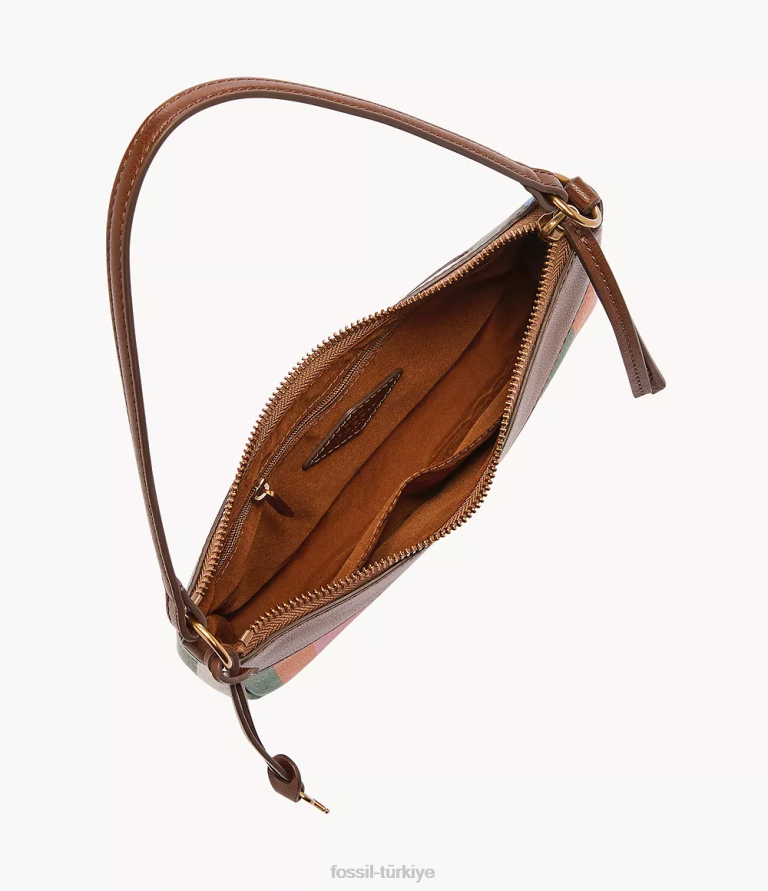 Fossil 6J04649 çizgili Skylar baget çanta kadınlar