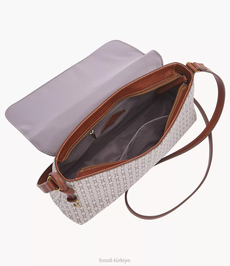 Fossil 6J04651 haki gabriella orta kapaklı çapraz gövde çanta kadınlar