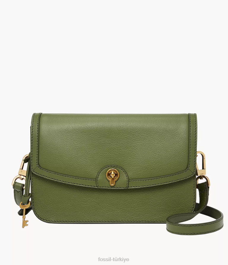 Fossil 6J04661 zeytin Ainsley çapraz vücut çanta kadınlar