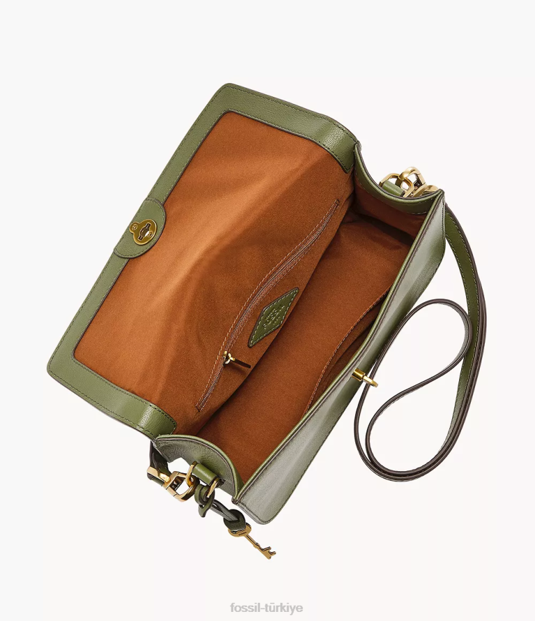 Fossil 6J04661 zeytin Ainsley çapraz vücut çanta kadınlar