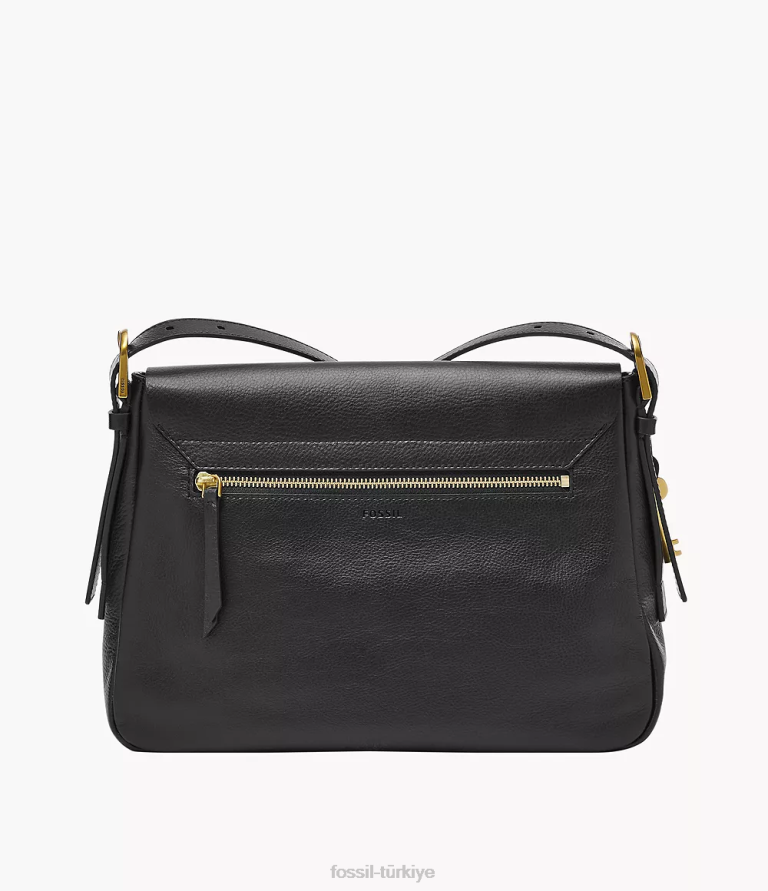 Fossil 6J04669 siyah harper büyük kapaklı çapraz gövde çanta kadınlar