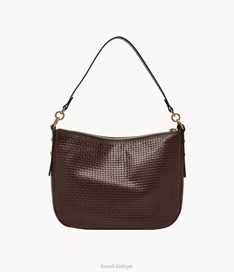 Fossil 6J04677 koyu kahverengi jolie çapraz vücut çanta kadınlar