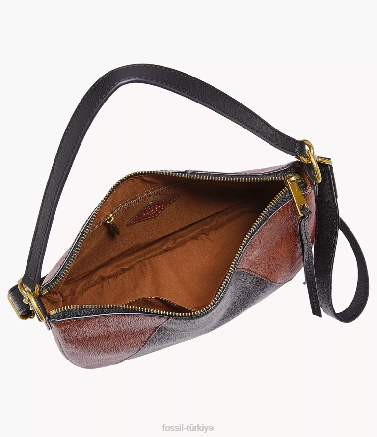Fossil 6J04680 kahverengi Skylar çapraz gövdesi çanta kadınlar