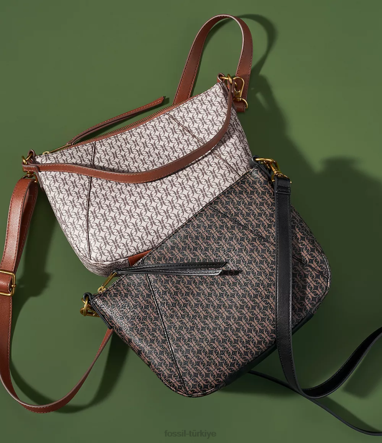 Fossil 6J04681 kahverengi Skylar çapraz gövdesi çanta kadınlar