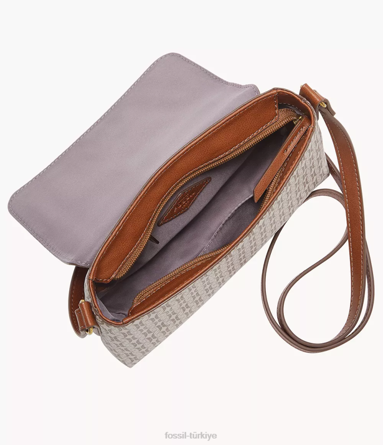 Fossil 6J04694 haki gabriella küçük kapaklı çapraz gövde çanta kadınlar
