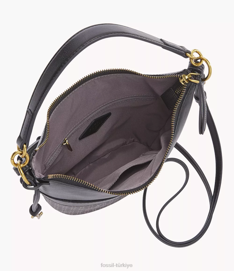 Fossil 6J04698 siyah Talulla küçük serseri çanta kadınlar
