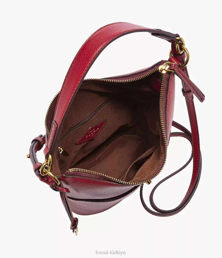Fossil 6J04711 kırmızı Talulla küçük serseri çanta kadınlar