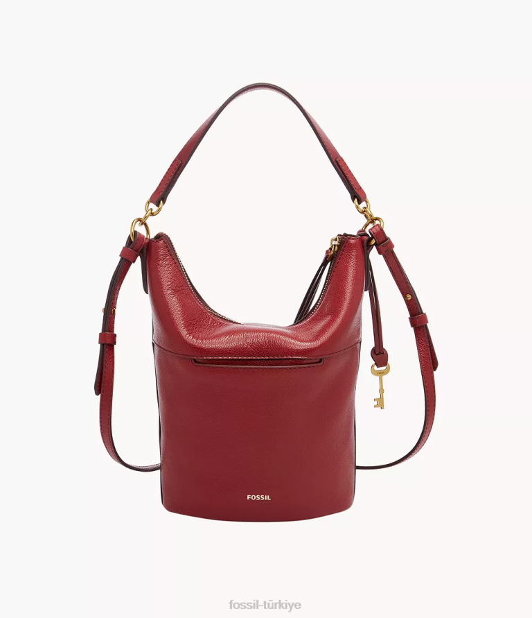 Fossil 6J04711 kırmızı Talulla küçük serseri çanta kadınlar