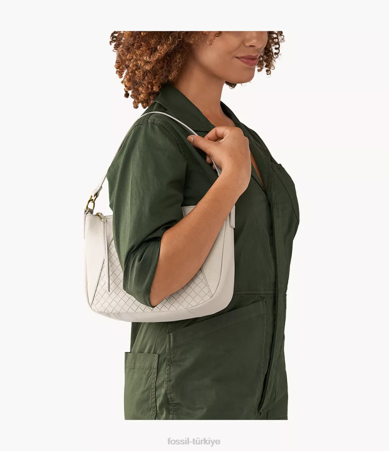 Fossil 6J04712 beyaz Skylar çapraz gövdesi çanta kadınlar